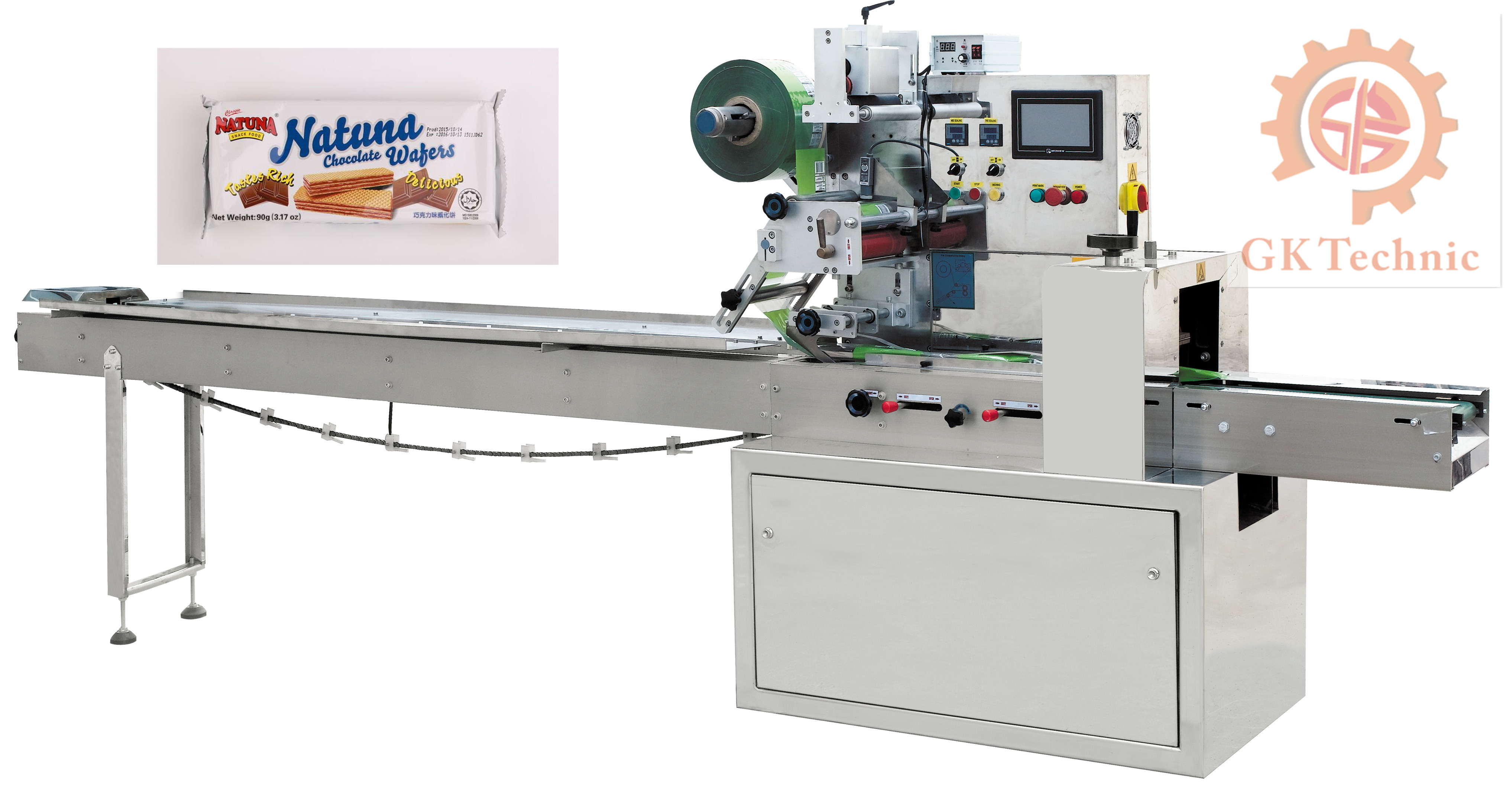 巧克力包裝自然離不開(kāi)枕式包裝機(jī)